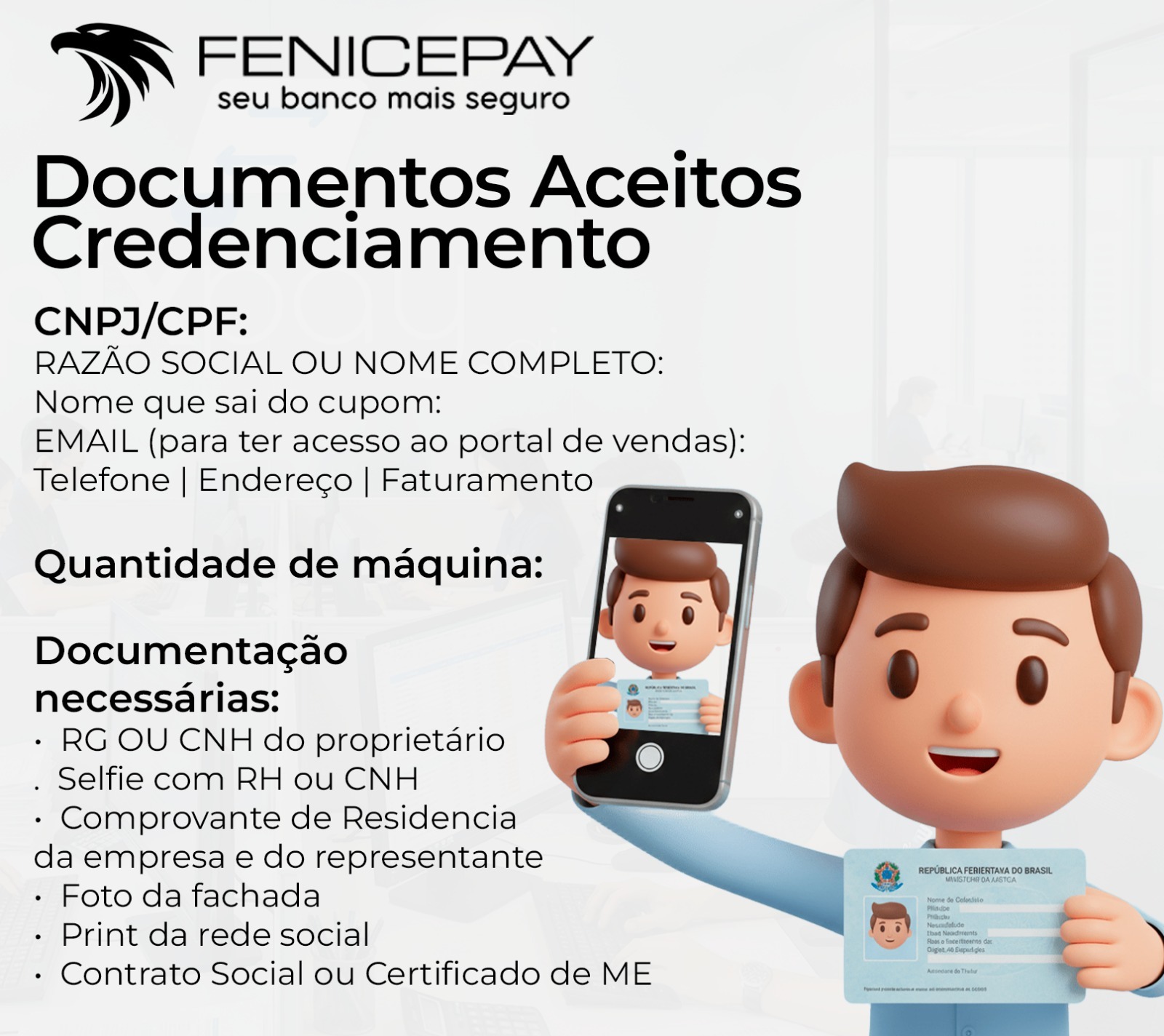 Abertura de Conta PJ + Maquininha